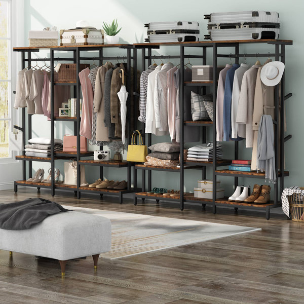 17 Stories Extra Large Closet Organizer With Hooks, FreeStanding